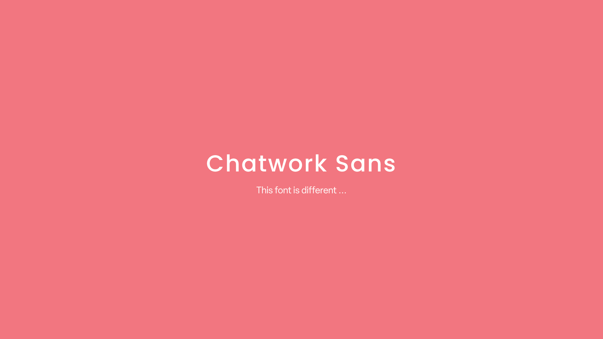 モリサワ Chatworkの新コーポレートフォント「Chatwork Sans」を開発
