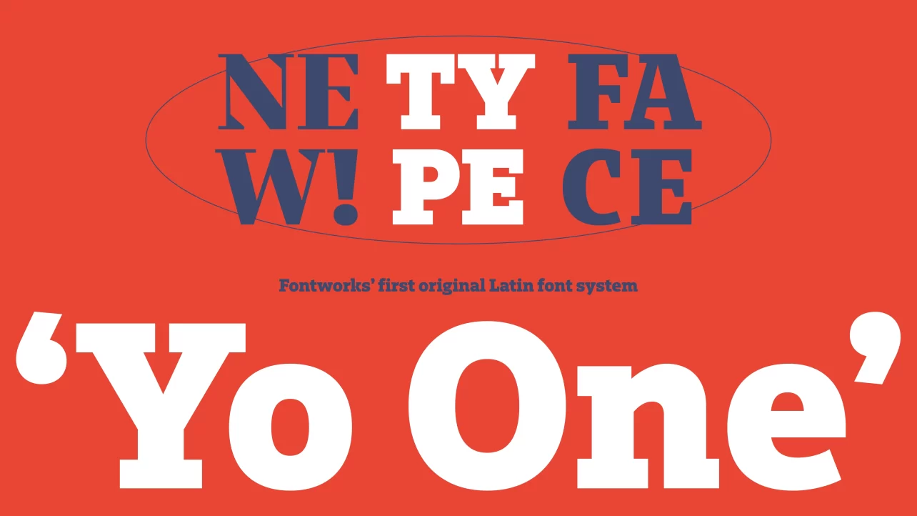 フォントワークス、初のオリジナル欧文書体「Yo One」156フォントをリリース